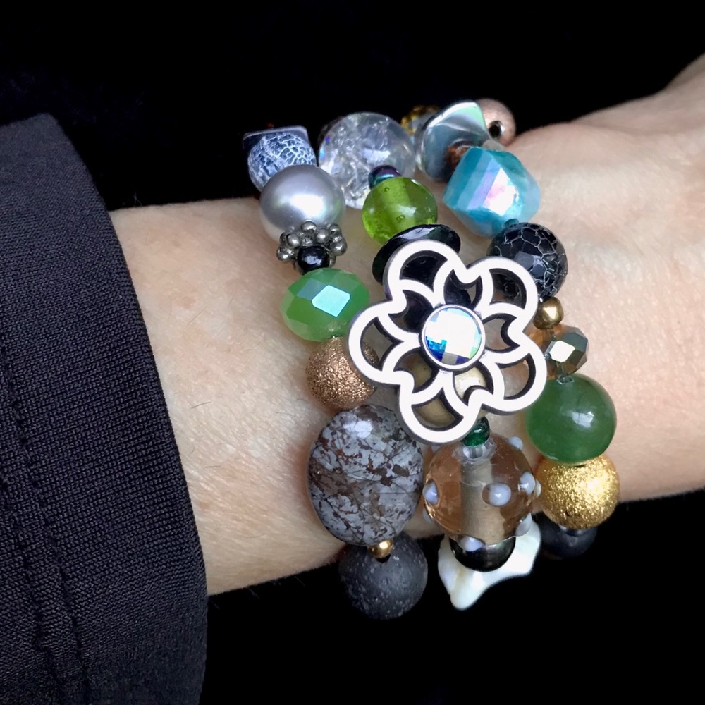 Handmade Bracelet with Vintage and Modern Elements (NB49-5H) New Without Tags - Picture 7 of 9